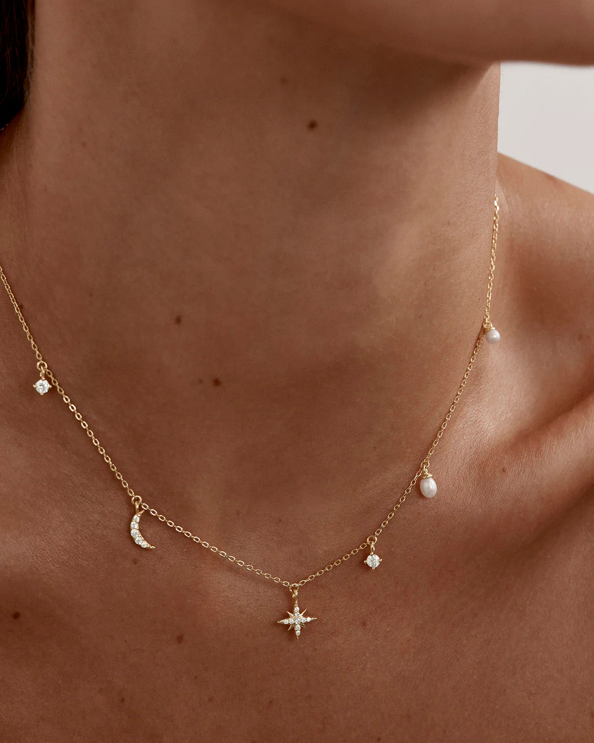 By Charlotte CELESTIAL SKIES CHARM CHOCKER in 18k Gold Vermeil