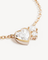 By Charlotte Dream Lover Heart Necklace 18K Gold Vermeil