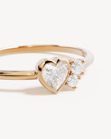 By Charlotte Dream Lover Heart Ring in 18K Gold Vermeil