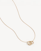 By Charlotte Entwined Hearts Necklace in 18K Gold Vermeil
