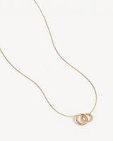 By Charlotte Entwined Hearts Necklace in 18K Gold Vermeil