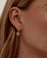 By Charlotte Forever More Bow Hoops in 18K Gold Vermeil