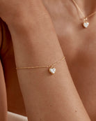 By Charlotte LOVE YOU MORE BRACELET in 18k Gold Vermeil