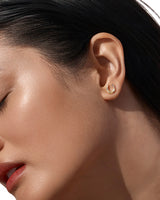 By Charlotte Lucky Horseshoe Stud Earring in 18K Gold Vermeil