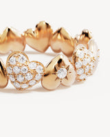By Charlotte You Have My Heart Band Ring in 18K Gold Vermeil