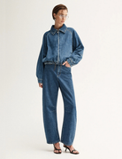 ADDISON DENIM JACKET in Dark Indigo by Elka Collective