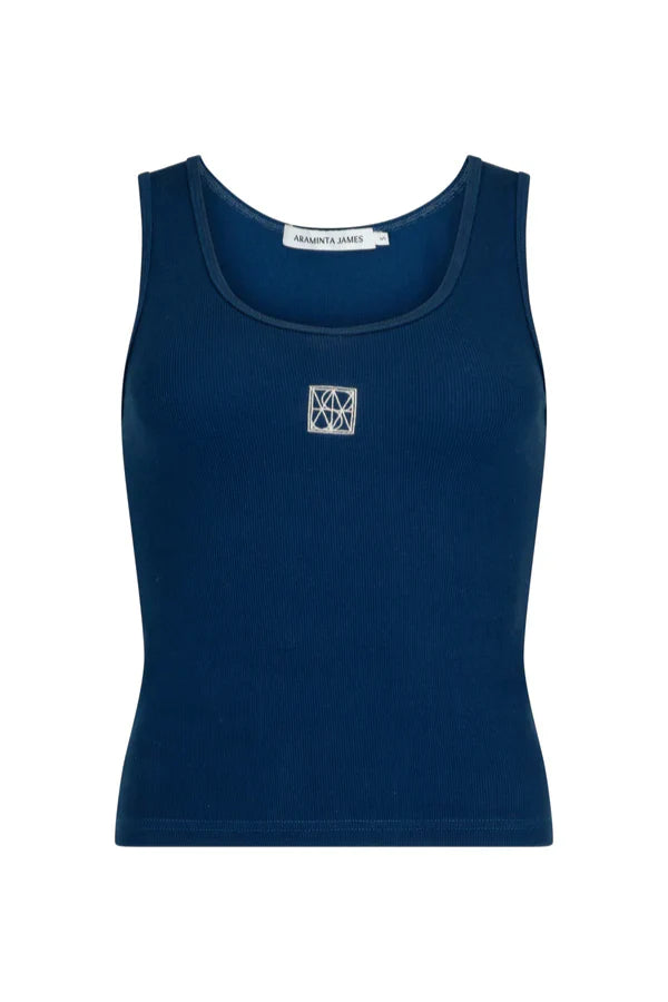 MIO TANK in Estate Blue by Araminta James
