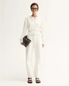 POISE KNIT CARDIGAN in White by Elka Collective