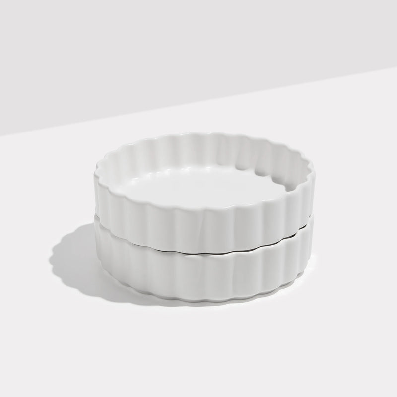 TWO X WAVE BOWL in White from Fazeek