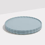 TWO X WAVE DINNER PLATES in Blue Grey from Fazeek