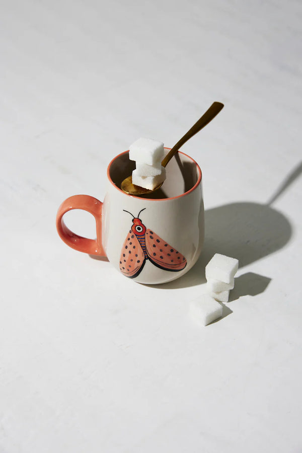 MOTH PARTY MUG in Pink by Jones & Co