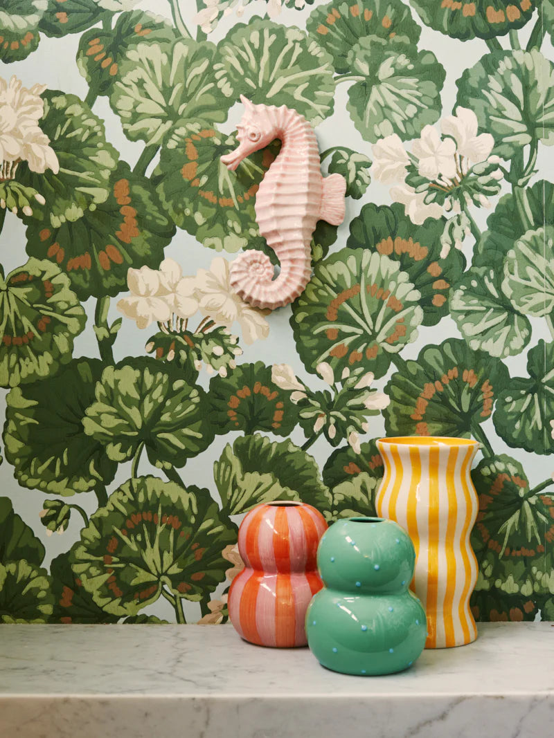 ICON PETAL PINK SEAHORSE | Wall Art by Jones & Co