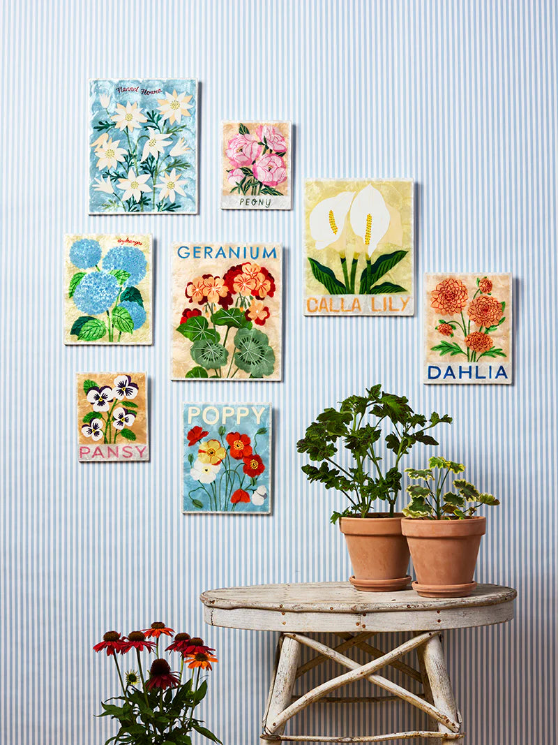 MARKET WALL ART in Hydrangea by Jones & Co
