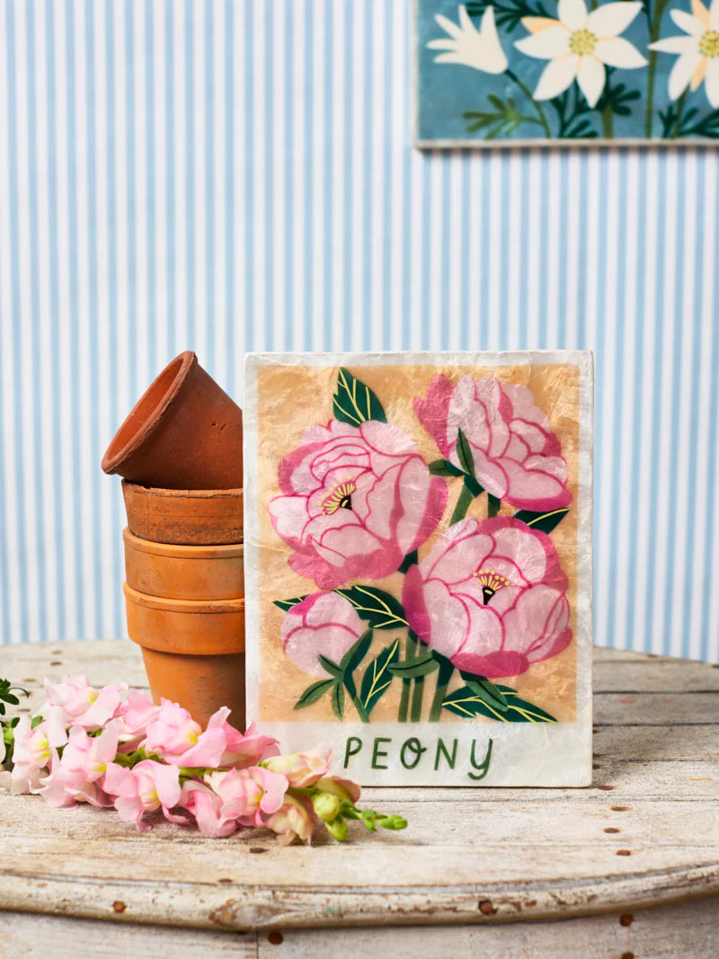 MARKET WALL ART in Peony by Jones & Co