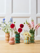 PALMA VASE | Green Pink Dotty - Darling & Domain