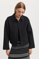 WOOL JACKETin Black by Toorallie