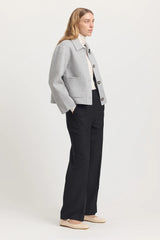 WOOL JACKETin Mid Grey by Toorallie