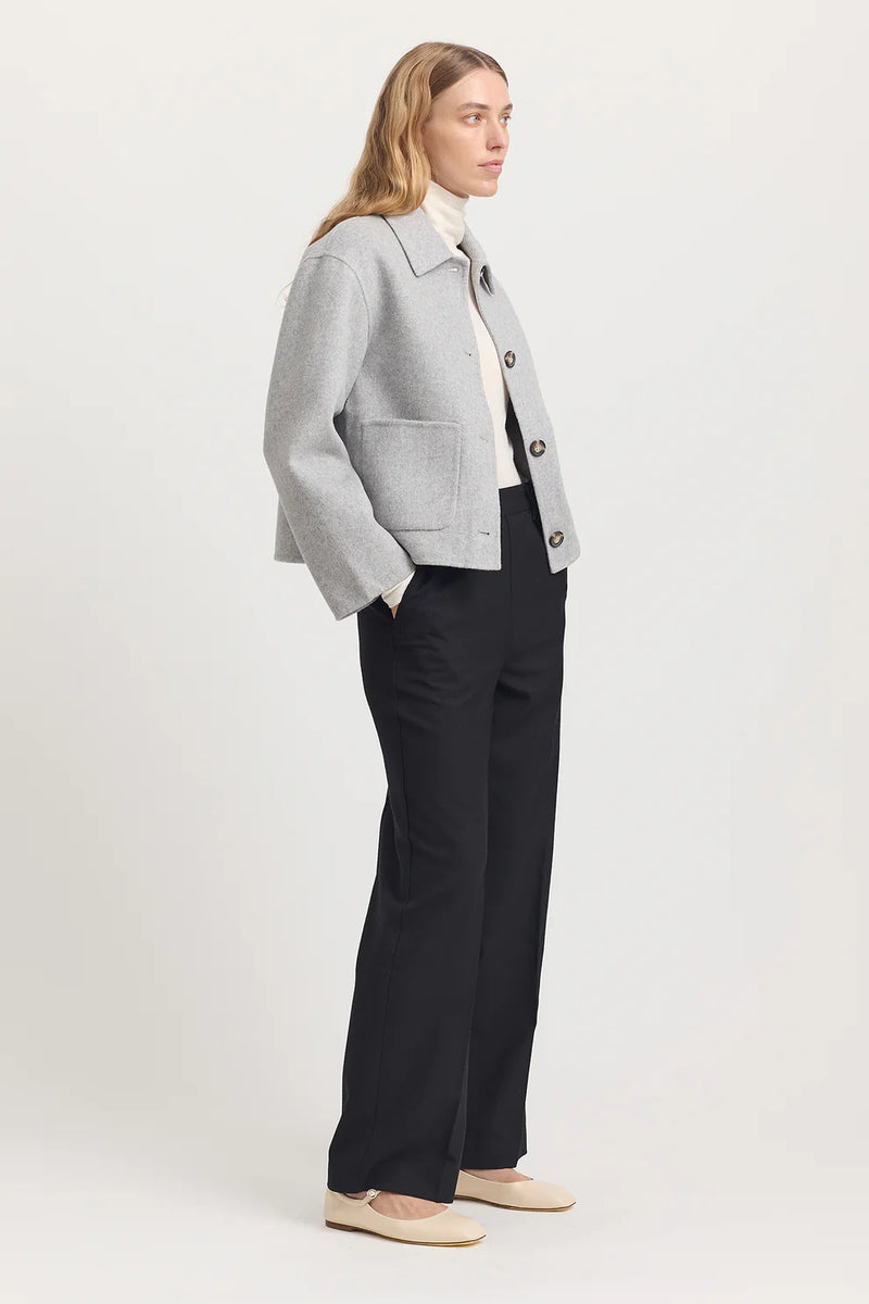 WOOL JACKETin Mid Grey by Toorallie