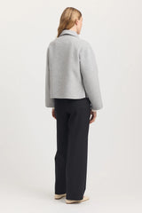 WOOL JACKETin Mid Grey by Toorallie