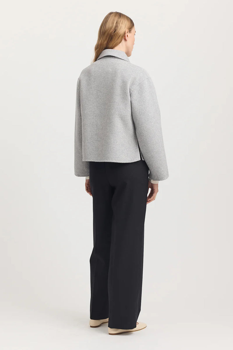 WOOL JACKETin Mid Grey by Toorallie