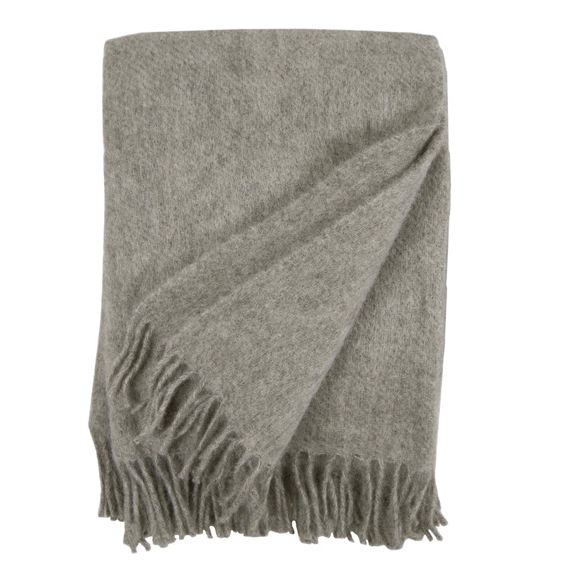 GOTLAND WOOL BLANKET in Grey by KLIPPAN