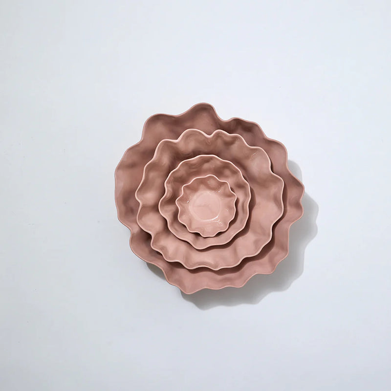 RUFFLE BOWL LARGE in Icy Pink from Marmoset Found