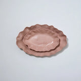 RUFFLE RECTANGLE PLATTER XL in Icy Pink from Marmoset Found