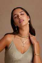 FOB NECKLACE in Gold by ToniMay