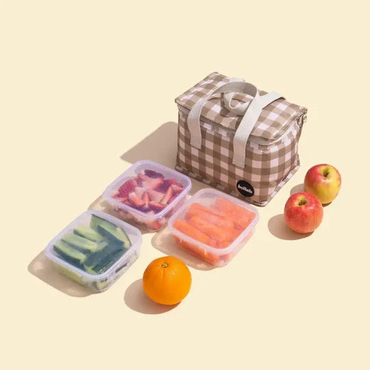 LUNCH BAG in Candy Pink Check by kollab