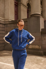 1984 HOODIE in Midnight Blue by Araminta James
