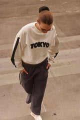 TOKYO SWEATSHIRT in Warm White by Araminta James