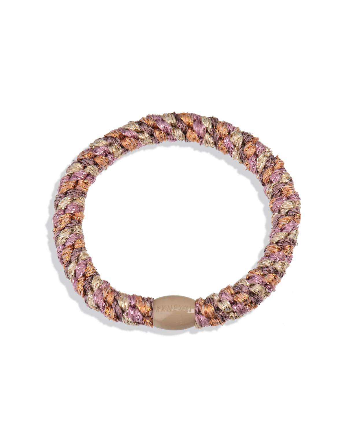 KKNEKKI ORIGINAL HAIR TIES in Mix Peach Pink glitter