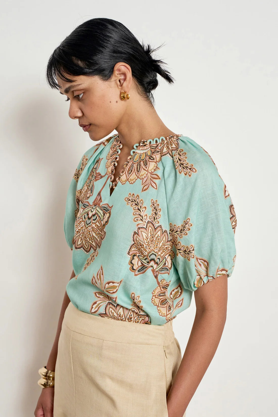 PERCEIVE TOP in Mint Kgari from Zoe Kratzmann