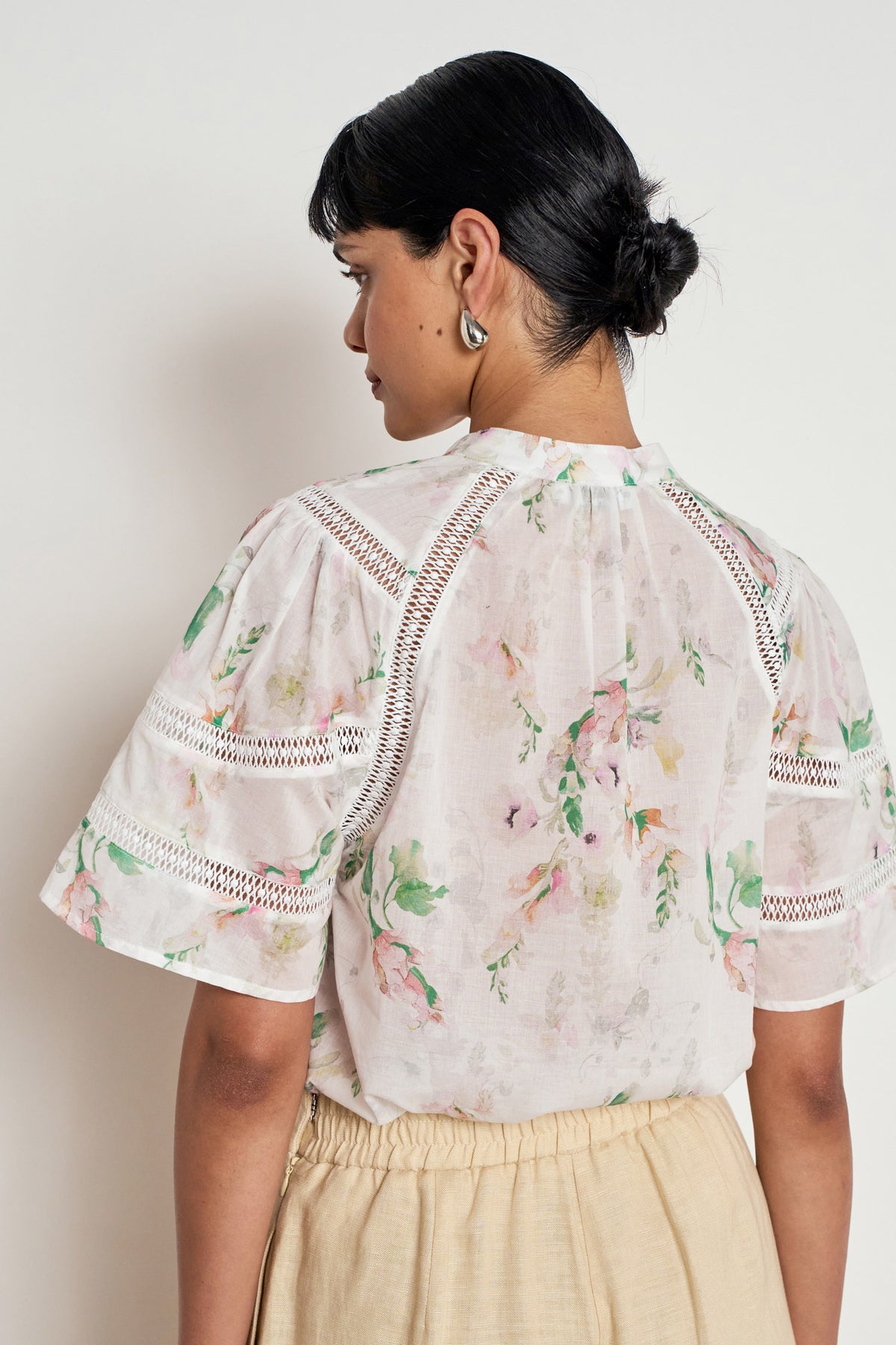 PULSE TOP in Painterly Bloom by Zoe Kratzmann