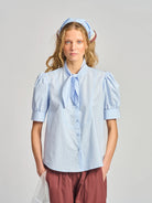LA BARISTA SHIRT in Bluebell by Le Stripe