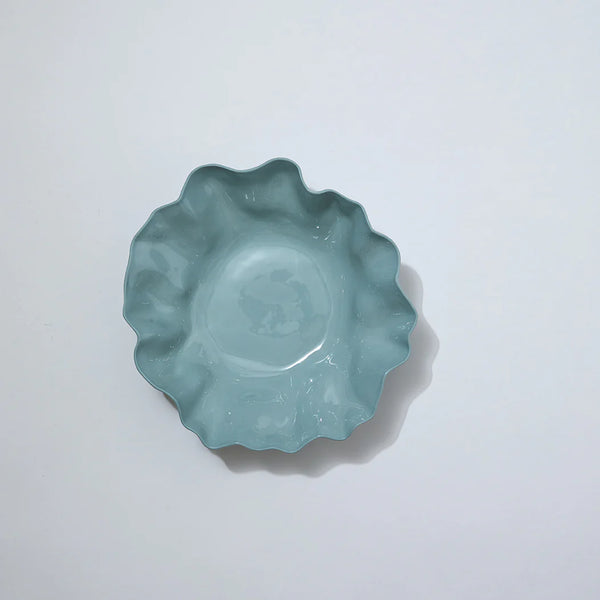 RUFFLE BOWL LARGE in Light Blue from Marmoset Found