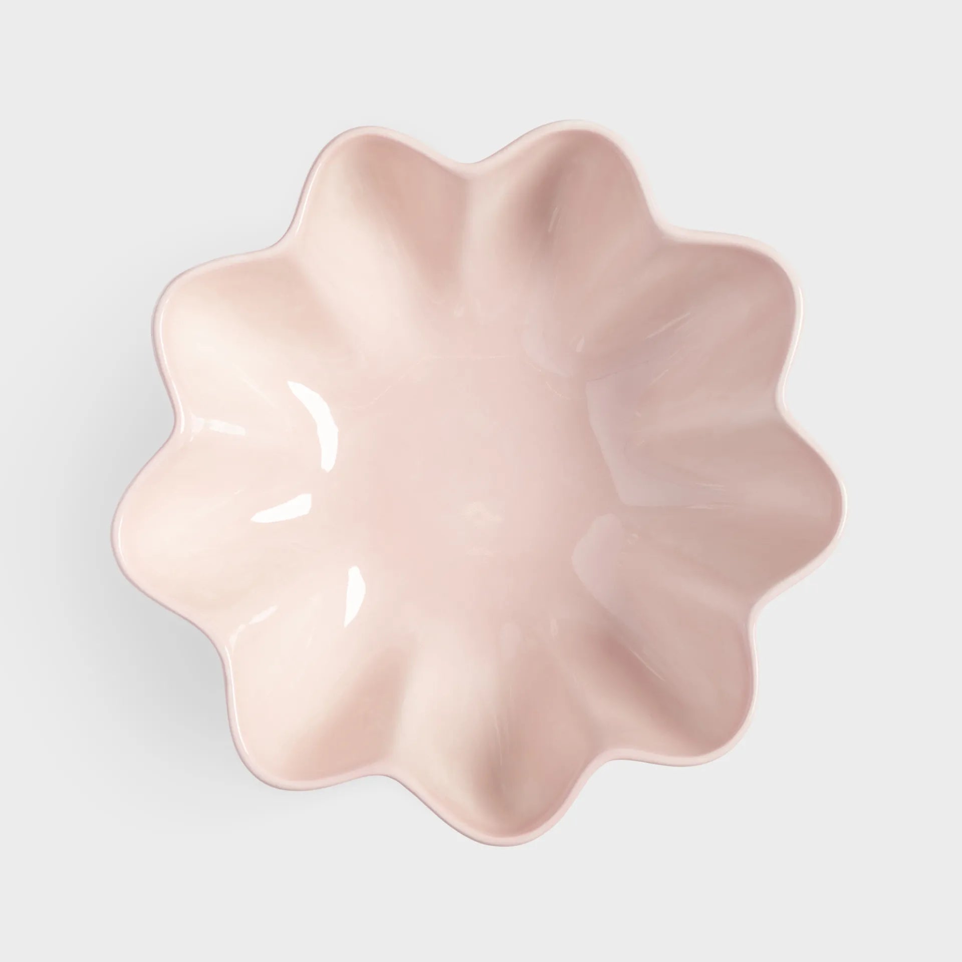 PEDESTAL BOWL in Sun Pink by &Klevering