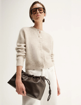 ABIGAIL KNIT CARDIGAN | White Marle