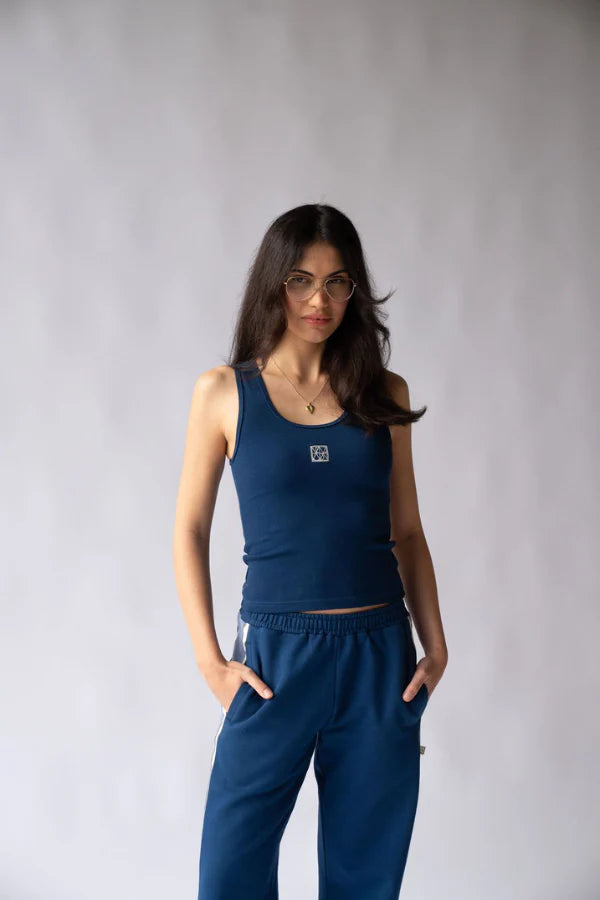 MIO TANK in Estate Blue by Araminta James