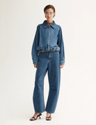ADDISON DENIM JACKET in Dark Indigo by Elka Collective