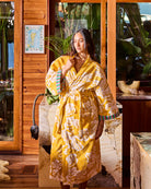 ANNA SPIRO ELSTERNWIG FIG TERRY BATH ROBE from the amazing range of Kip & Co 