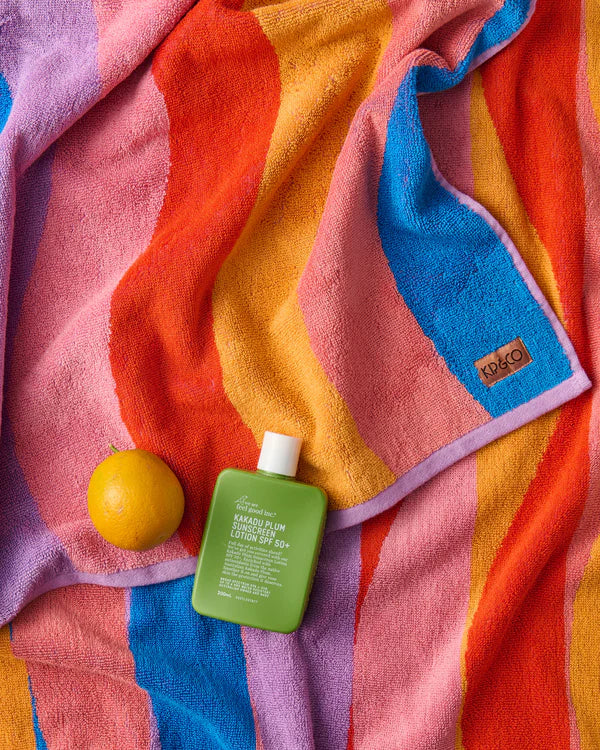 TERRY BEACH TOWEL in Surfs Up from the amazing range of Kip & Co products