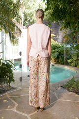 ALANA LINEN VEST in Pink from The Dreamer Label,