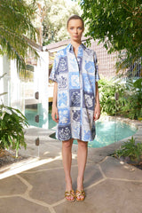 KIARA BOTANICAL DRESS in Denim from The Dreamer Label
