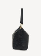 CLAUDIA SHOULDER BAG in Black Croc by Saben