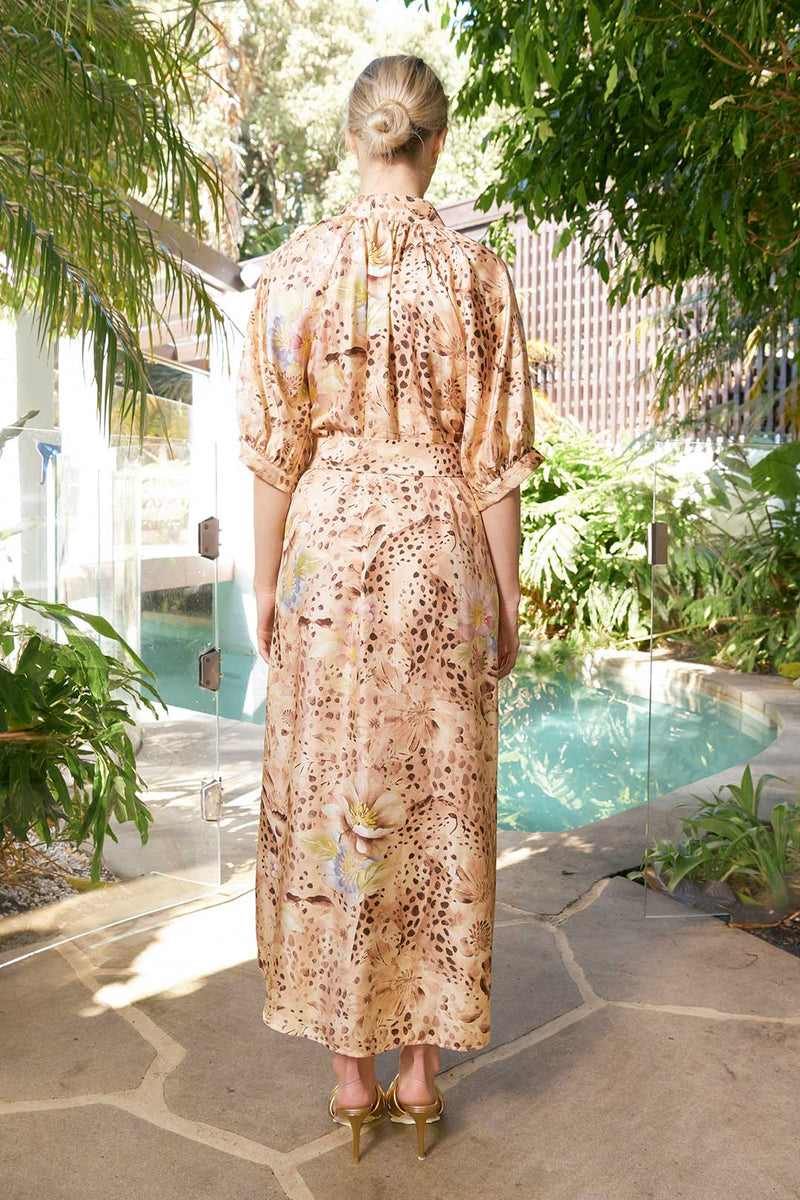 TAYLOR CHEETAH ANKLE DRESS from The Dreamer Label