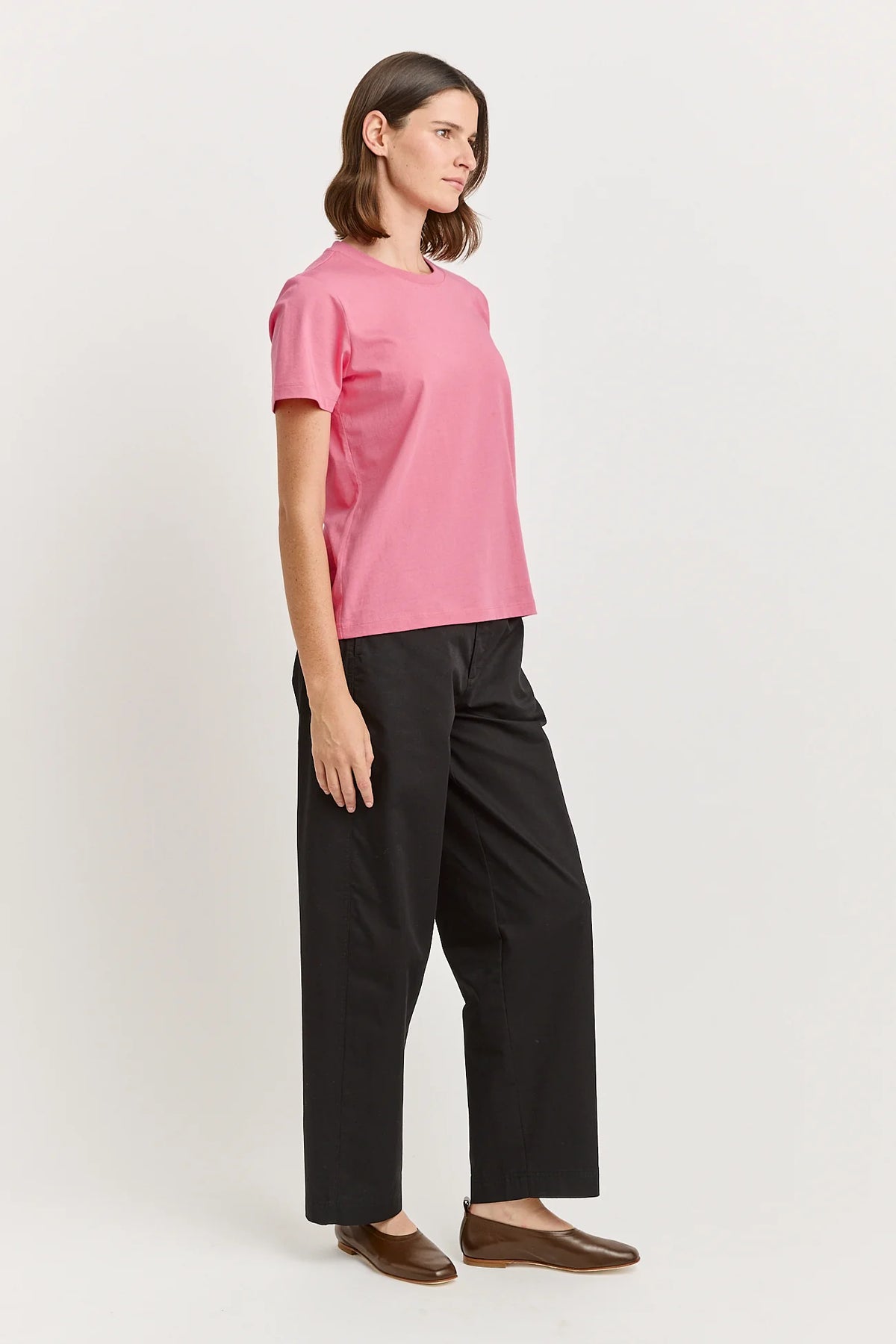 CLASSIC ORGANIC COTTON TEE in Flamingo by Toorallie at Darling & Domain
