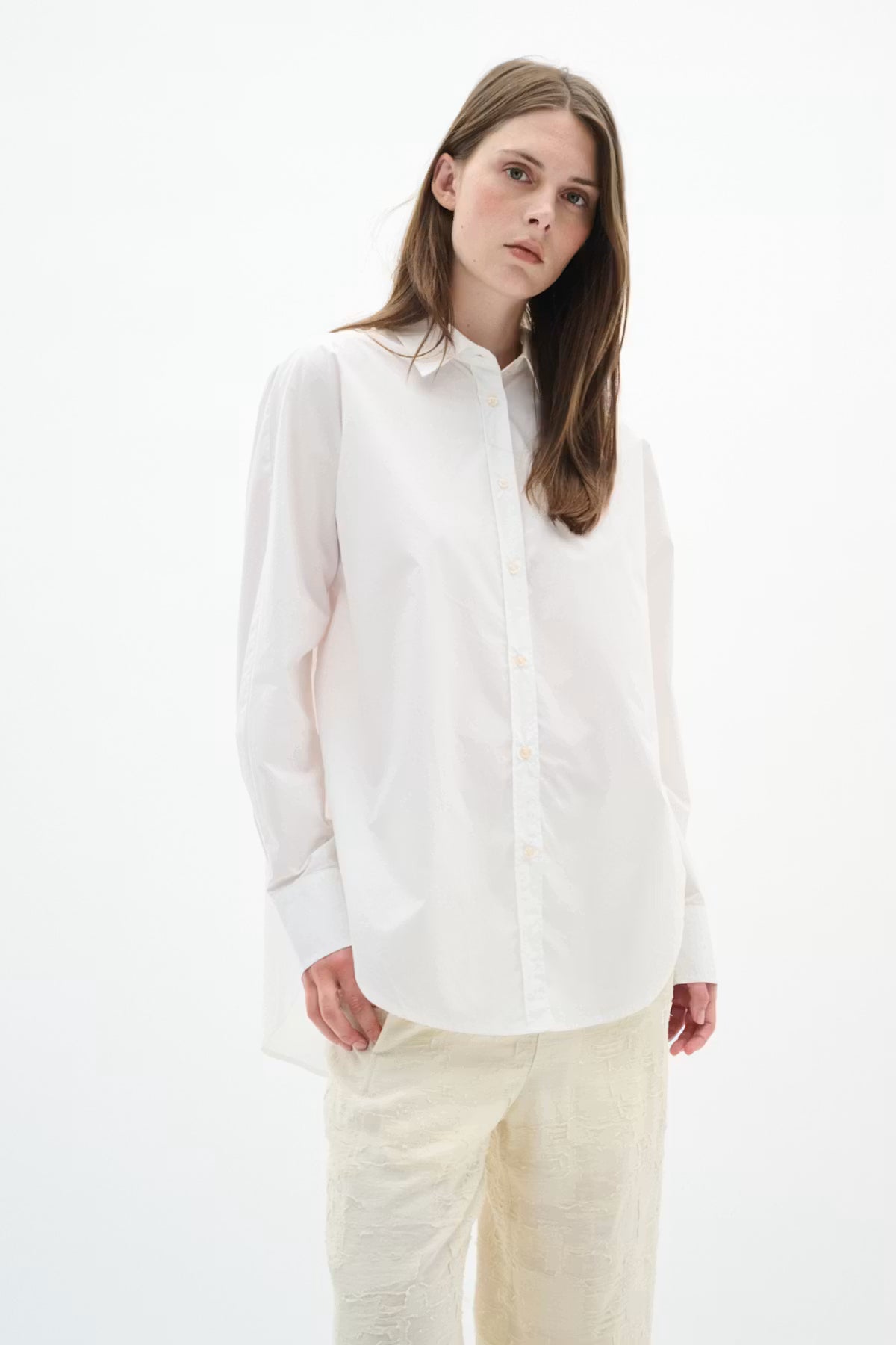 LELOIW LOOSE SHIRT  in Pure White by Inwear