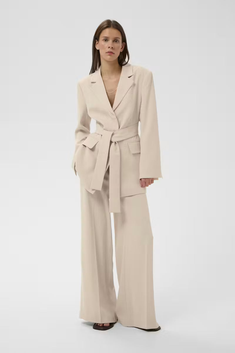 BREIZIW SLIT PANTS in Haze by Inwear