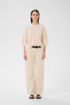 GUNIIW KNIT TEE in Whisper White Melange by Inwear